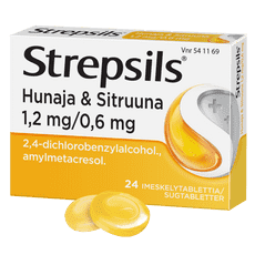STREPSILS HUNAJA & SITRUUNA IMESKELYTABLETTI