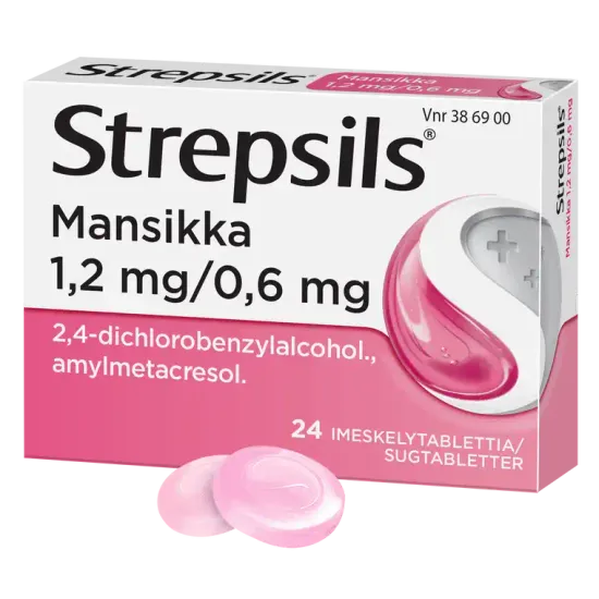 STREPSILS MANSIKKA IMESKELYTABLETTI