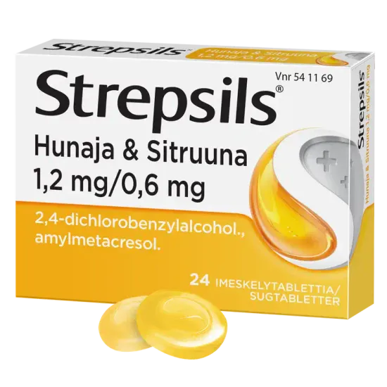STREPSILS HUNAJA & SITRUUNA IMESKELYTABLETTI