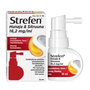 STREFEN HUNAJA & SITRUUNA 16,2 MG/ML SUMUTE SUUONTELOON, LIUOS