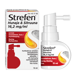 STREFEN HUNAJA & SITRUUNA 16,2 MG/ML SUMUTE SUUONTELOON, LIUOS